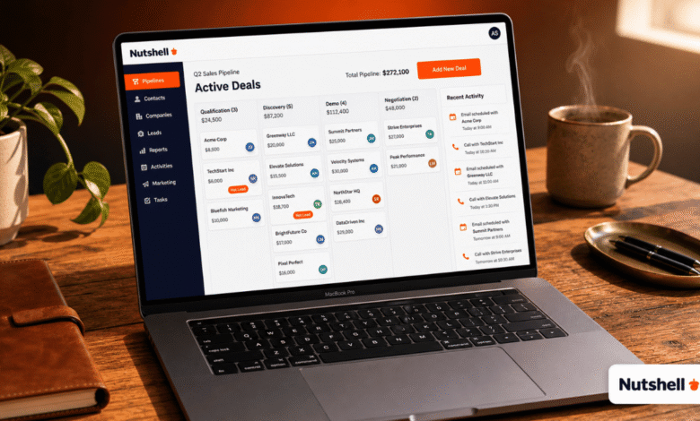 Nutshell CRM pricing 2026 — full breakdown of the small business CRM with email marketing built in
