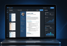 VisualCV online resume builder review 2026 — resume analytics and ATS templates