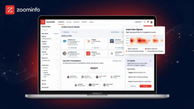 ZoomInfo B2B sales intelligence platform review 2026 — contact database and intent data